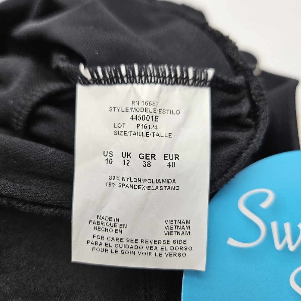 Swim Solutions Ruffle Top Slimming Swim Wear Tankini - Picture 5 of 6